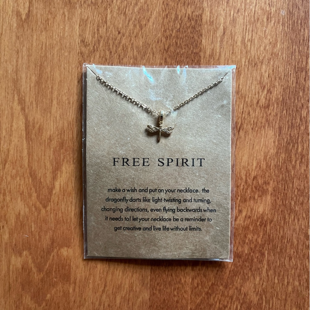 (Free) Gold Dragonfly Necklace